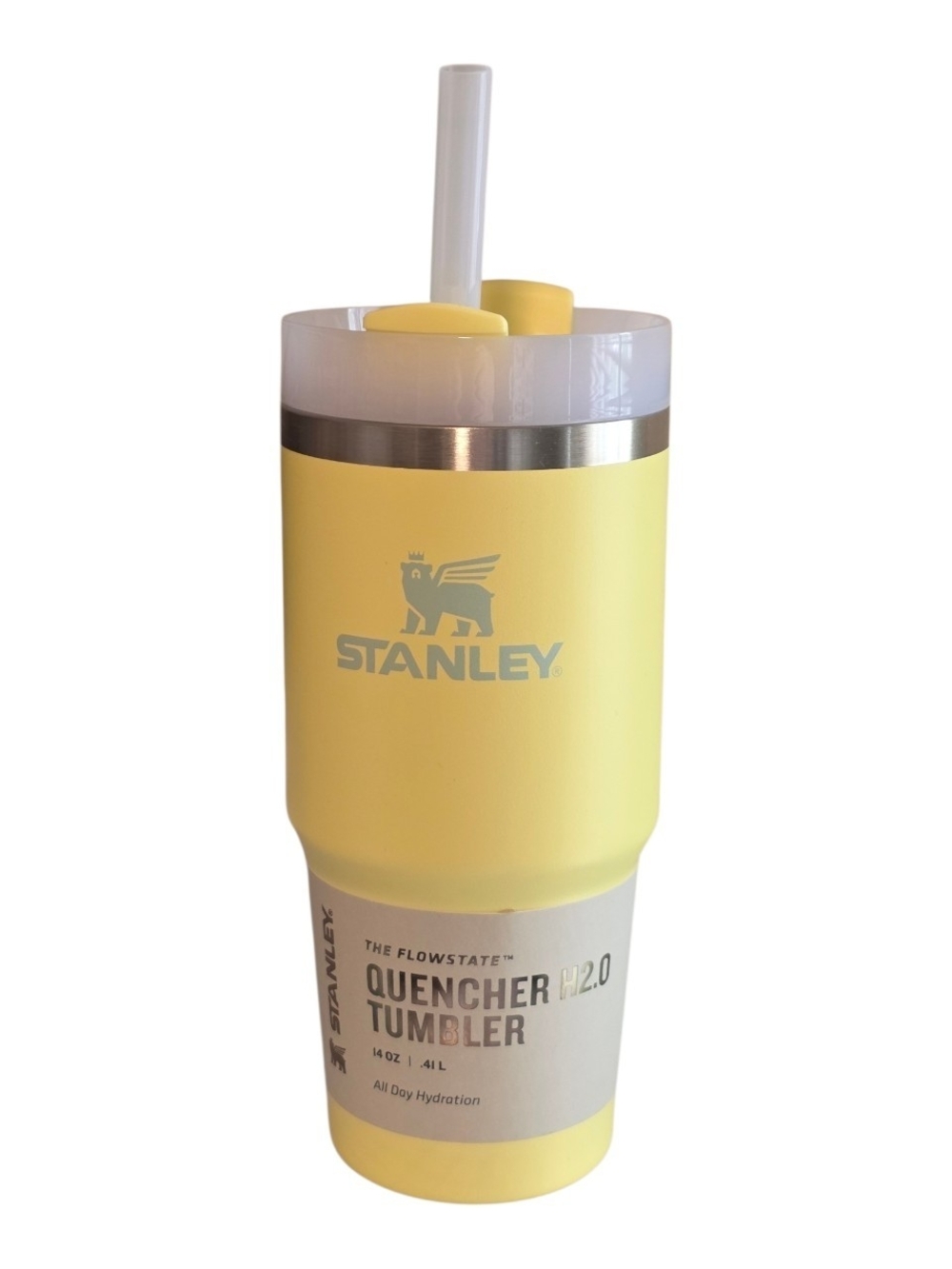 Stanley Yellow Quencher H2.0 Tumbler with Straw